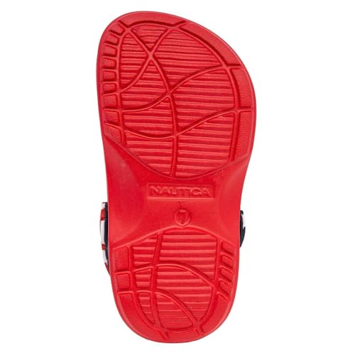 Image of Nautica Kids Clog Sandals - Slip-On Lightweight Water Shoes with Adjustable Heel Strap - Comfortable EVA Slip-Resistant Clogs for Boys & Girls - Toddler & Youth Sizes