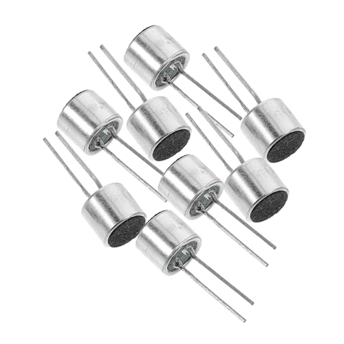 POPETPOP 8 piezas Micrófono Condensador Electret de Alta Sensibilidad Pin Insertado Detección de Voz para Seguridad y Grabación de Audio