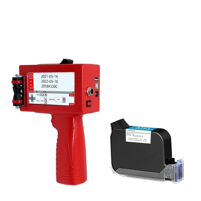 Impresora de Mano Portátil, Mini impresora portátil, impresora portátil de código de barras 2D, codificador de empaquetado de etiquetas de patrón, resistente a la decoloración del color por inyección
