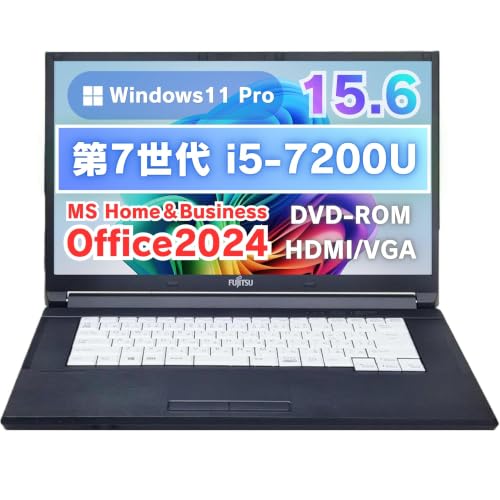 �y�����ςݕi�z�yMS Office H&B 2024�zWin11 Pro /15.6�^ �m�[�gPC LIFEBOOK A577 / Core i5-7200U/wajun��wifi/Bluetooth/DVD/8GB /128GB SSD