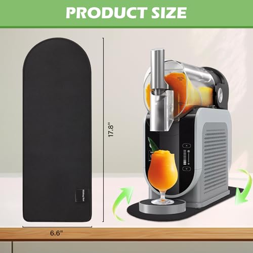 Image of Sliding Pad for Ninja CREAMi Ice Cream Maker NC299 /NC300 /NC301,Ice Cream Maker Accessories,Professional Countertop Mat,Quickly Slide the Ice Cream Machines on Table (17.8 inch x 6.6 inch)