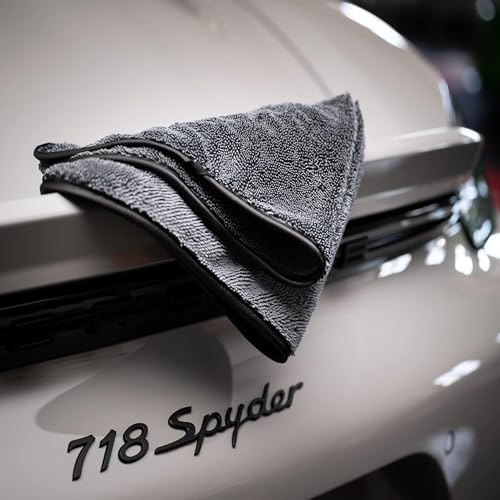 Image of BENAVJI Microfiber Cloths, Thick Lint-Free Multipurpose Automotive Microfibre Towels for Car, Bike Cleaning, Polishing, Washing & Detailing (40 X 40 CM, Grey Pack of 5)
