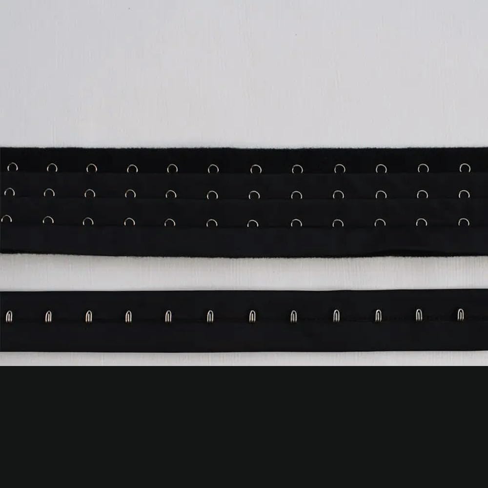 3 Filas de Fajas con Hebillas, corsé, Sujetador, Ganchos de Tela, Botones extendidos