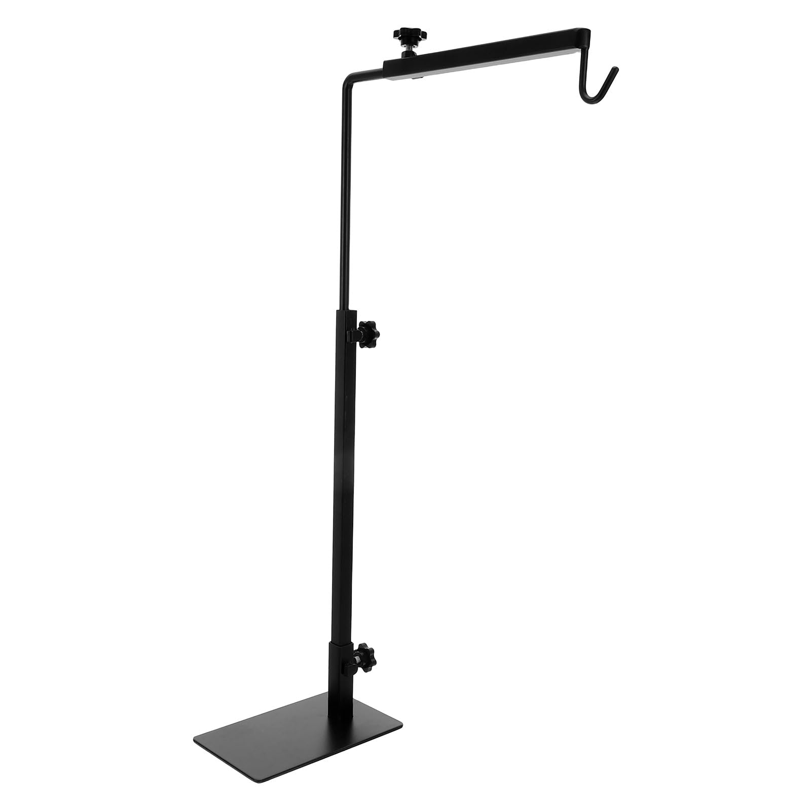 HOMSFOU Supporto Dissipazione del Efficiente Nero Calore e Regolabile Lampada Riscaldante in Metallo per da Rettili per Terrari e Compagnia