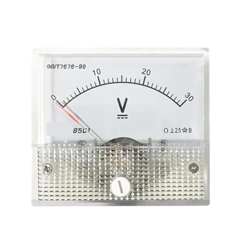 Voltímetro analógico de CC 85C1 de 100V con aguja para medición de tensión continua precisa