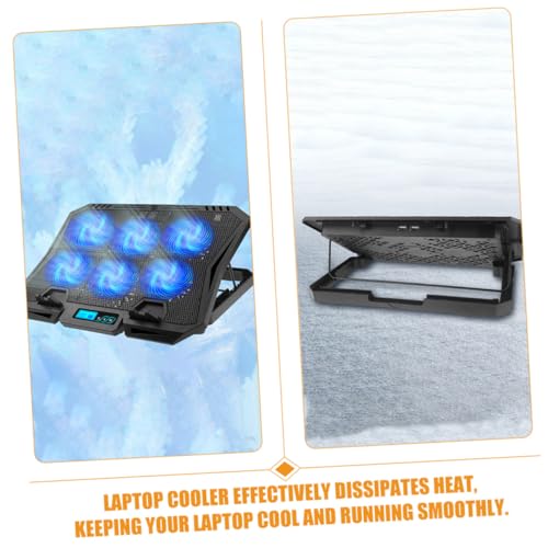 Base para laptop ABOOFAN con ventiladores silenciosos y ajuste de altura miniatura 7