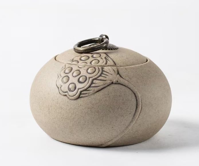 Barattolo for la conservazione in ceramica, Barattoli for tè in ceramica grossolana, Barattoli sigillati in ceramica, Barattoli for medicinali, Barattoli for bustine di tè for la casa, Barattoli for c