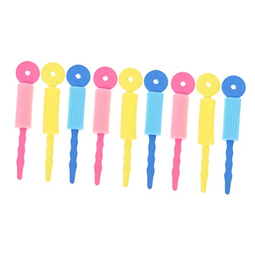 IWOWHERO 2sets Sleep-in Hair Curlers Spiral Foam Rollers for Women Hair Curling Stick Sponge Easy Diy Wavy Curly 9pcs*2