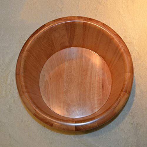 Spa de pies de madera sólida para baño y masaje miniatura 3