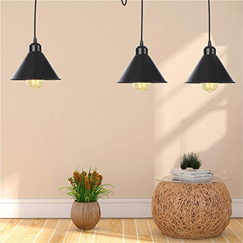 Lámpara de techo de metal ajustable con cables de 2 metros para iluminación de comedores 4