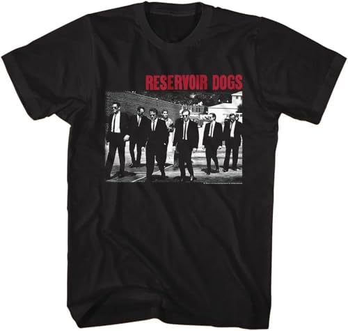 Reservoir Dogs T Shirt Group Shot Adult Short Sleeve T Shirts 90s Movies Graphic Tees Manches Courtes(Large)