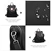 Miss Lulu Damen Rucksack Klein Anti diebstahl Schultaschen 2 in 1 Tagesrucksack Casual Daypack Rucksackhandtaschen Leicht für Freizeit Einkauf Alltag #2