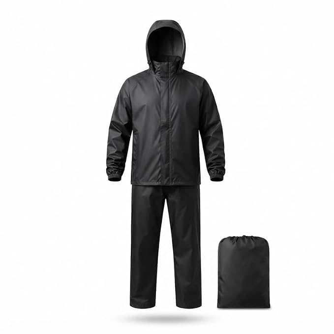 (1 Years Assured Warranty Waterproof Lightweight Rain Jacket for Men and Women, Hooded Design for Camping, Travel, Hiking, Trekking, Walking and Adventure Trips-image-34