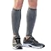 Zensah Compression Leg Sleeves, Heather Grey, Large/X-Large