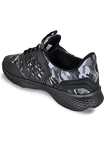 Image of Allen Cooper Mesh Training,Walking, Gym,Cricket Running Sports Shoes for Men - Black (1 Pair)