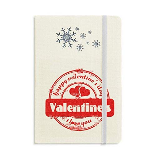 Carnet de notes épais d'exception Postmark Saint-Valentin aux détails soignés