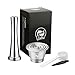 Produktbild Luccase Wiederverwendbare Kaffeekapsel Kit Teile Silber Edelstahlfilterkapsel Umweltfreundlich Löffel Bürste Pulverriegel Combo Werkzeuge