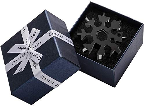 VSILE VSILE 18 in 1 Snowflake Multi Tool, Stainless Steel Portable Multi Handy Tool with Keyring for Camping,Outdoor,Travel,Daily Tool, Best Hand Tools Gadgets Gift for Men