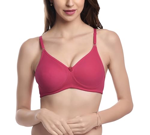 Image of FIMS - Fashion is my style Women Cotton Blend Non-Padded Non-Wired Moulded Bra Multicolor Cup- B