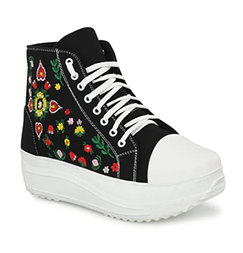 Image of AFROJACK Women's Color Printed Sneaker Boots Shoe - w5