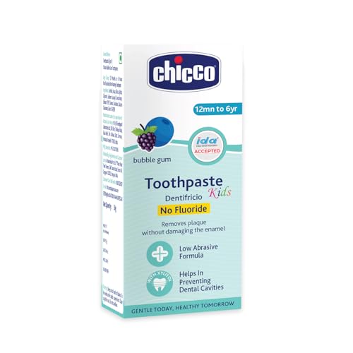 Image of Chicco Toothpaste Bubble Gum 1-6Y 50g No Fluoride (Pack of 4)