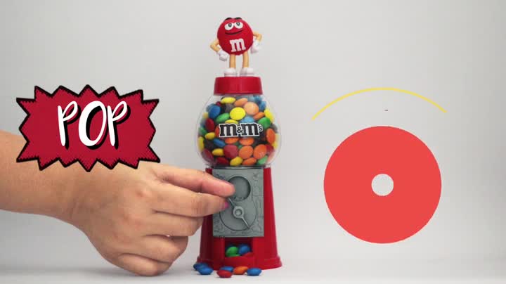 M&M's and Mars Gumball-Style Candy Dispenser Toy 25cm Gift Pack