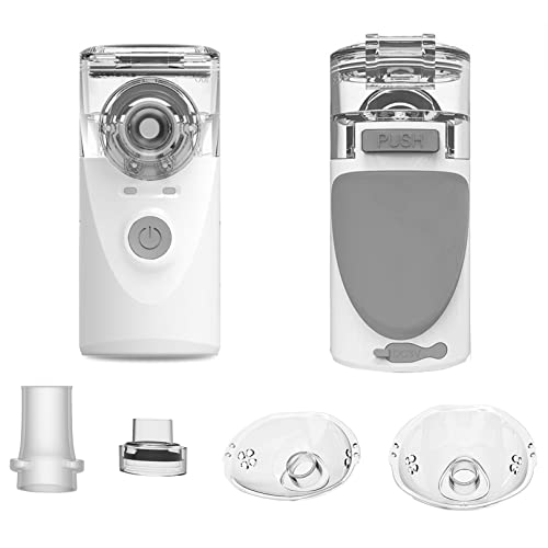 Nebulizador portátil de mano silencioso, mini atomizador para el hogar, humectante, humidificador, pulverizador, desinfección, purificador para niños y adultos (color: gris)