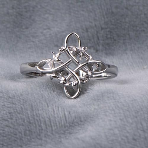 Witches Knot Ring Nudo De Bruja Jewelry Original Tetragrammaton Amuleto de Proteccion 925 Sterling Silver Wicca Moon Irish Celtic Ring Jewelry Gift for Women3