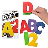 ArtSkills Jumbo Poster Letters and Numbers, A-Z and 0-9, Assorted, Classic Colors, 180-Count (PA-1454)