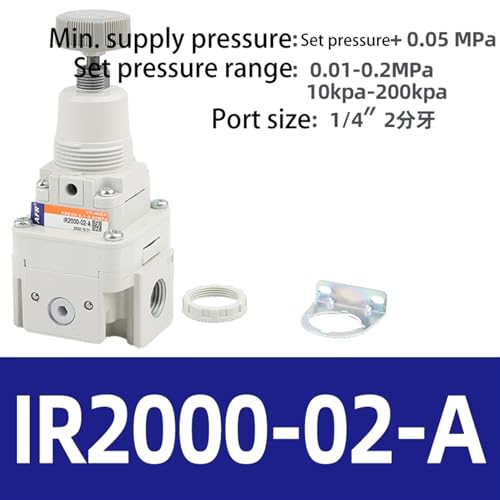 Processeur source gaz pneumatique IR2000-02-A pour stopper les variations de pression d'air