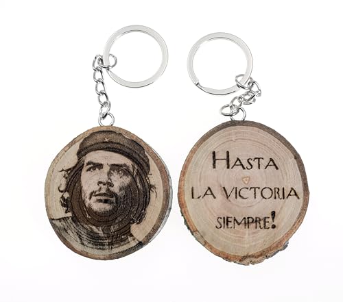 Llavero de madera natural con Ernesto"Che" Guevara