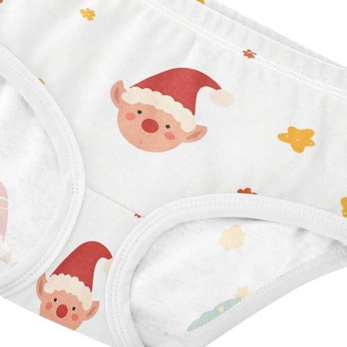 Girls' Cotton Panties Toddler Cotton Underwear for Girls Christmas Elves4