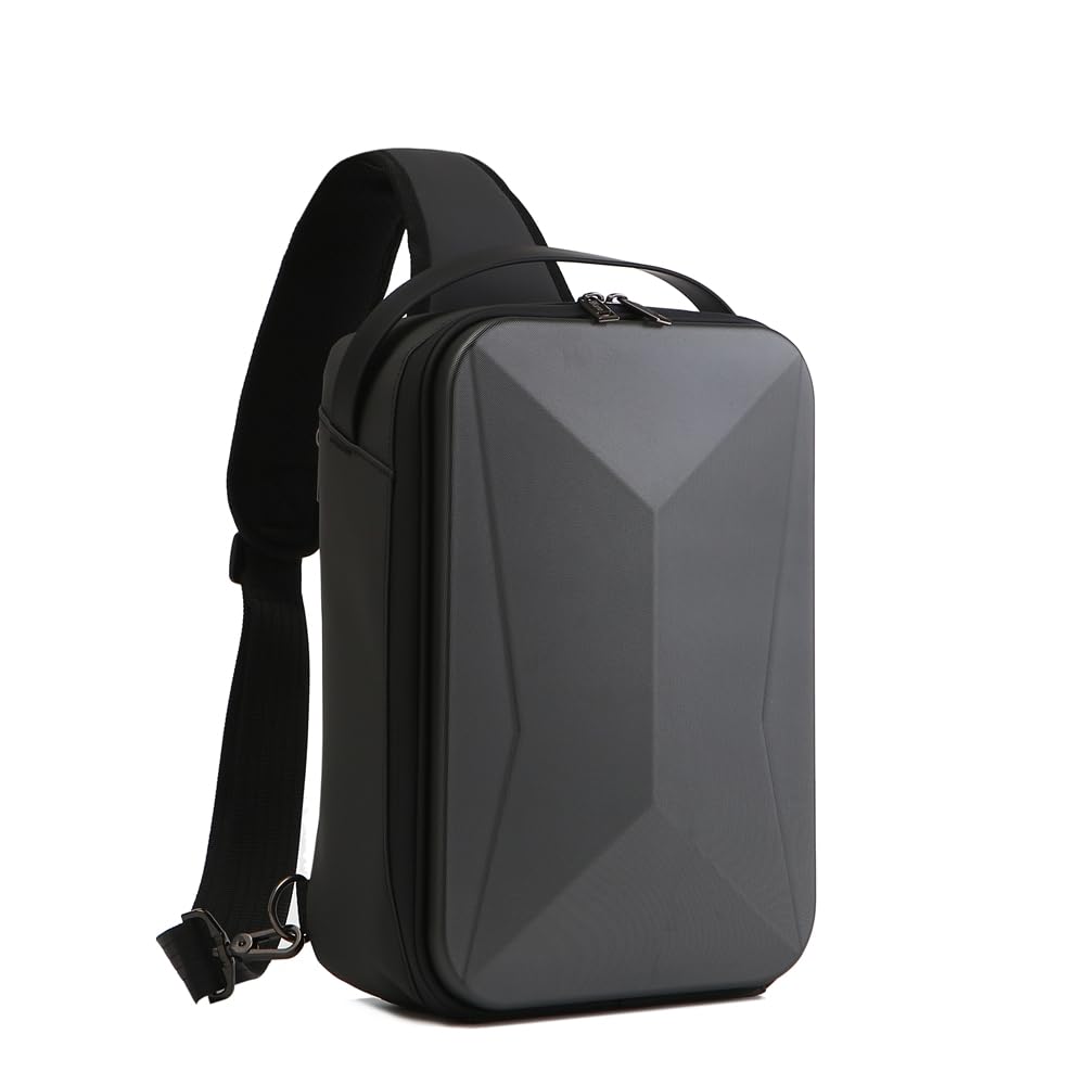 Borsa a tracolla per DJI NEO, custodia rigida portatile da viaggio grande borsa per drone zaino borsa da viaggio a guscio duro per accessori drone per DJI Neo (Grigio scuro)