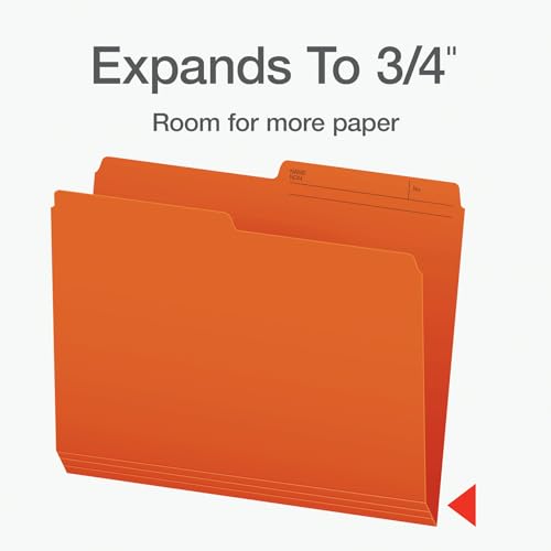 Pendaflex File Folders - Assorted Colour File Organizers, 1/2 Cut Tab, Letter Size, Durable Paper Stock, 25/Pack, Ideal for Office/Home/School Organization image 8