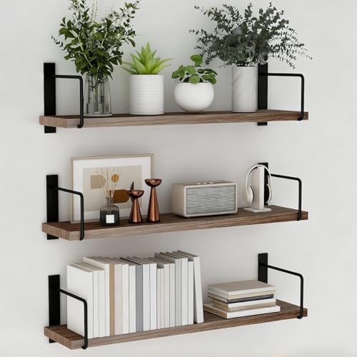 Listado de Baldas flotantes los 5 más buscados. 49 simfort Juego de 3 Repisas Flotantes de Pared,Estanterías Flotantes Ampliadas,Capacidad Máxima de Peso 40 Libras,Estante Flotante de Pared Moderna, para Dormitorio, Estudio,...