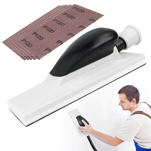 Lijadora de mano con aspiración mango manual extracción de polvo bloque de esponja de sin incluye