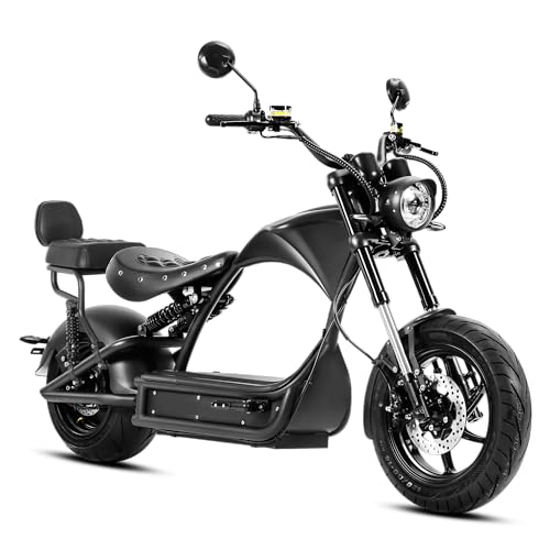 eAhora Electric Motorcycle M1P Pro 4000w, 49mph, 60V 42Ah Battery 55+ Miles, Dual Battery Compatible, Upgrade Front Shock and Full Hydraulic Brakes
