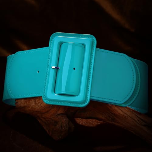 Image of VONMELLI Stretchy Wide Women Belts Elastic Vintage Belts for Women Fashion Ladies Waist Belt for Dress