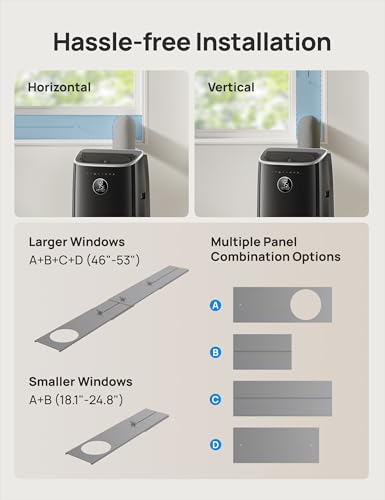 Image of DREO Portable Air Conditioners, 7,200 BTU DOE Smart AC Unit for Bedroom with Drainage-free Cooling, Fan & Dehumidifier, APP /Voice /Remote Control, 45db Quiet Standing AC units for Room Indoors