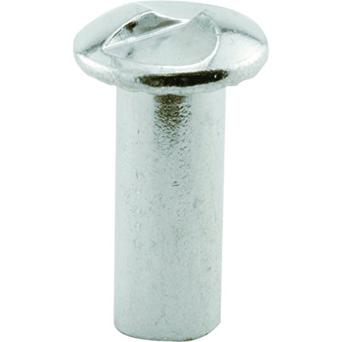 Prime-Line MP17051 One-Way Barrel Nut, #10-24 x 5/8 In., Steel Construction, Chrome (25 Pack)