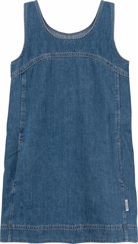 Replay Mädchen Jeanskleid Kurzarm Rundhalsausschnitt, Light Blue...