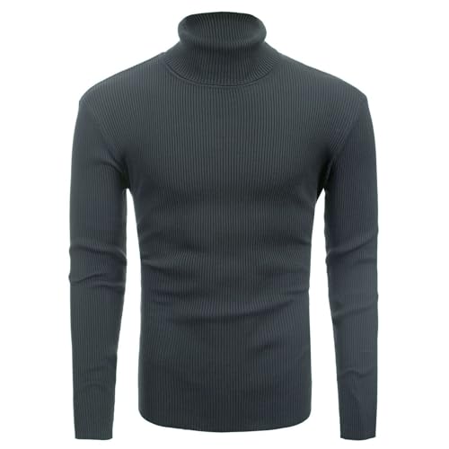Men's Knitted Sweater Long Sleeve Fall Cozy Warm Winter Casual Thick Pull On Pullover Sweaters - Main Image