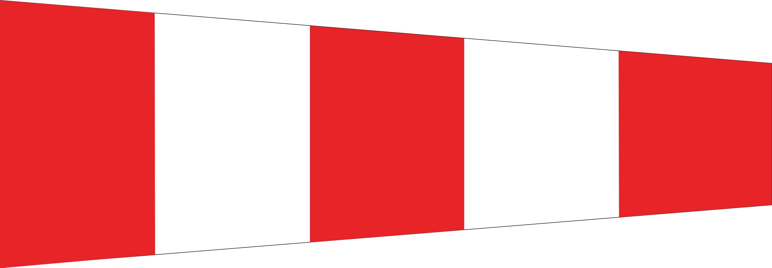 Drapeau marin Answering Pennant pavillon de signalisation nautique yachting 210x70cm