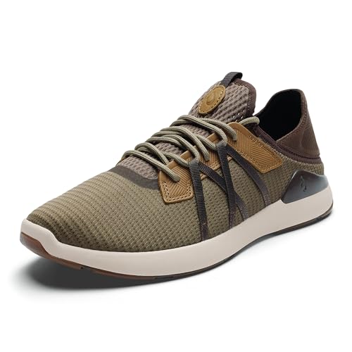 Image of OluKai Mio Li Men's Casual Sneakers, Hands-Free Drop-in Heel | Wear Slip-On or Laced, Breathable Knit Mesh, All-Day Cushioned Comfort, Athletic Walking Shoe, Runs Small So Size Up