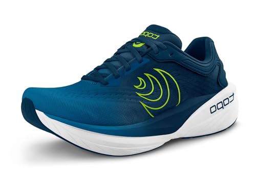 Topo Athletic �����Y Phantom 4 �y�� ���K 5mm �h���b�v ���[�h �����j���O�V���[�Y ���[�h�����j���O�p�A�X���`�b�N�V���[�Y, �u���[/���C��, 11.5 Wide