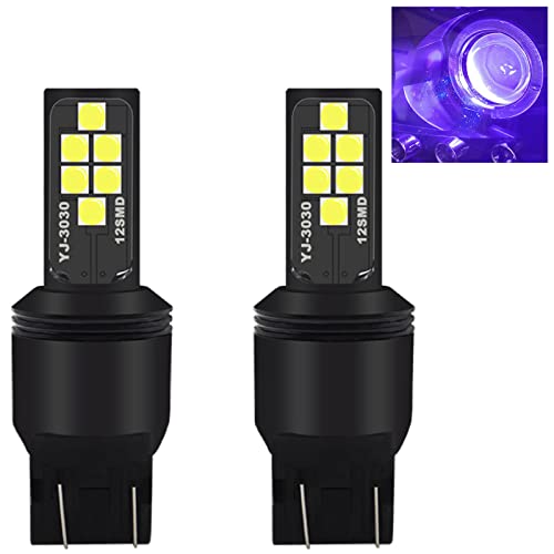 SOCAL-LED LIGHTING 7440 7443 Purple LED Turn Signal Bulb Advanced 3030 SMD Bright Colorful DRL Brake Lamp Parking Tail Light, Pack of 2