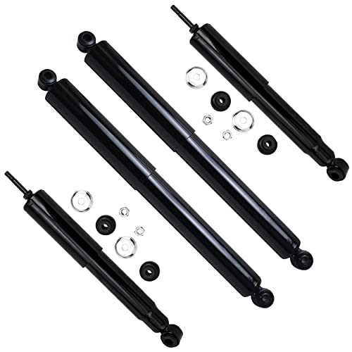 Detroit Axle - All (4) Front and Rear Shock Absorber Assemblies Replacement for 1999-2015 Ford F-350 Super Duty Cab & Chassis 2WD