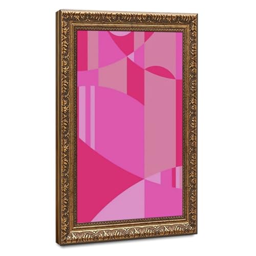 Poster géométrique abstrait rose pour apporter douceur et harmonie à votre foyer