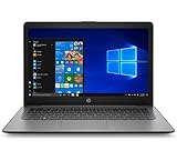 HP Stream Laptop 14-ds0011ds 14' AMD A6-9220e 1.6 GHz AMD Radeon R4 Graphics 4 GB RAM 64 GB eMMC W10 Home in S Mode BT Webcam Brilliant Black (Renewed)