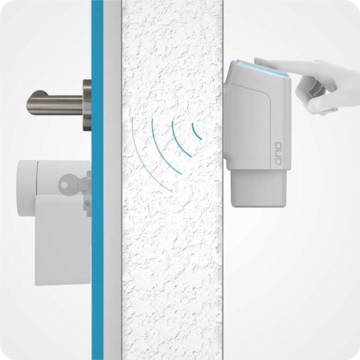 EKEY UNO 200328 Vingerafdrukscanner met accu incl. Nuki Smart Lock Pro (4e generatie) zwart, Op accu werkende upgradeset voor alle gangbare deuren, zwart - Afbeelding 5